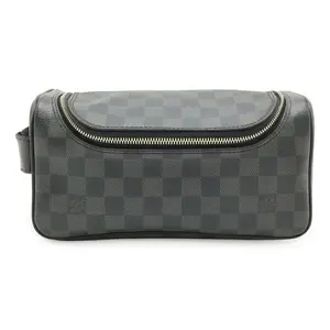 Pre-owned Louis Vuitton Canvas Tote Bags Damier Graphite travel pouch