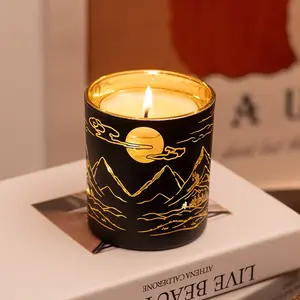 Rising Sun Aromatherapy Candle Light Sensor, Party Home Decor Scented Candle, Atmosphere Candle for Festive Mood and Home Decoration