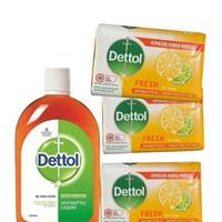 Dettol 550 ml & 3 Fresh bars