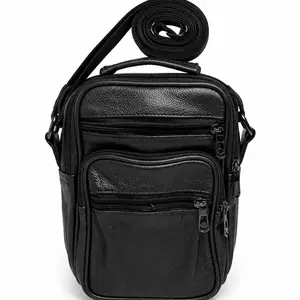 Leather Multi-Pocket Travel Bag, Durable Luggage for Men-Women, Spacious Carry-On for Short Trips