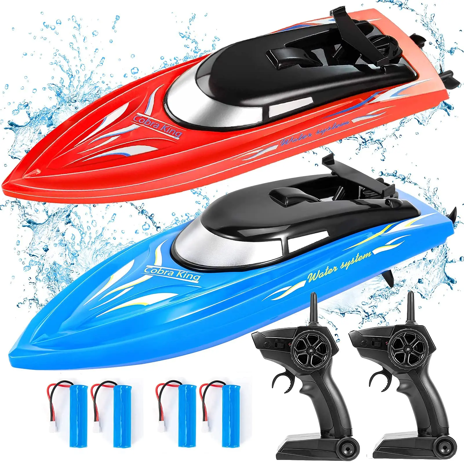 【GARVEE】3PACK Remote Control RC Boats for Kids with 2.4GHz Control ...