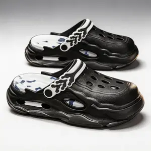 Gorpcore Chunky Platform Clogs | Futuristic "Branch" Strap Garden Sandals | Cyberpunk Streetwear Slides for Men & Women | Non-Slip Outdoor Shoes