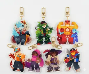Acrylic Keychains : Cruel King, Griefer, Noobador, Red and Blue, Builderman, Hatred, Kyoko, Calypso, Player