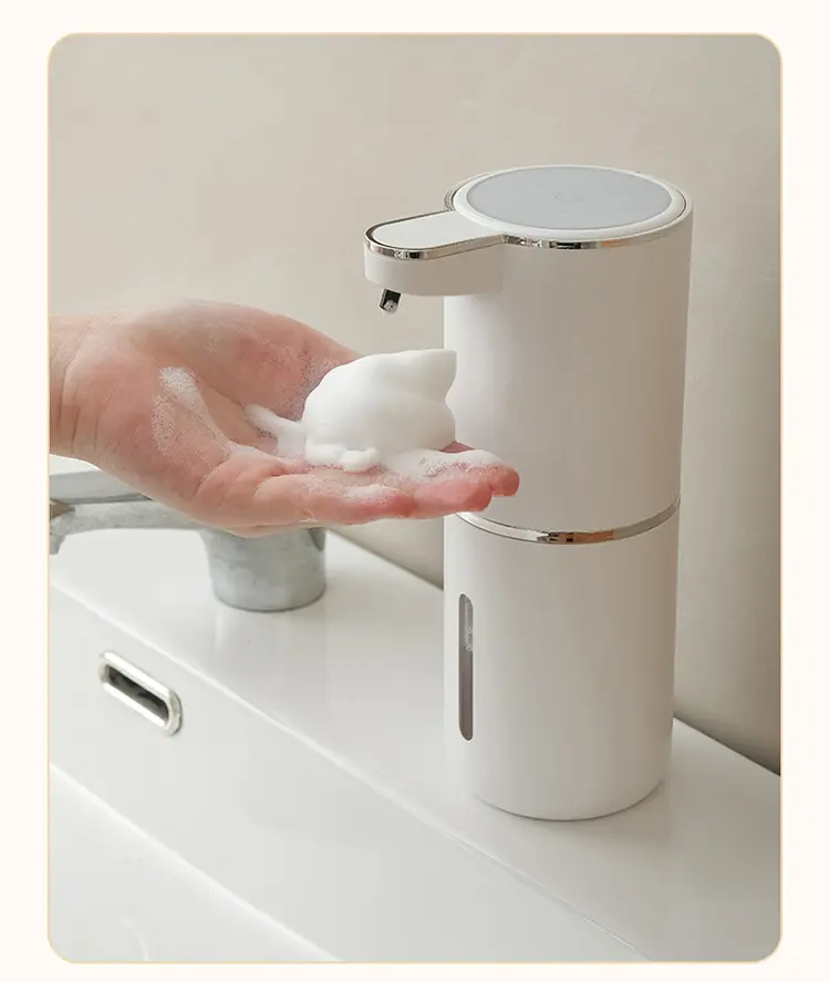 The Brand New Upgraded 380ml Large Capacity Wall Mounted Stand Alone Dual Purpose Intelligent Infrared Sensor Soap Dispenser with Contactless Automatic Foaming and Liquid Dispensing for Hygiene and Cross Infection Prevention