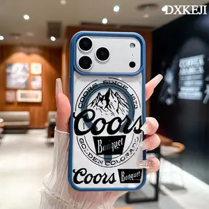 Coors Banquet Pattern Magnetic MagSafe Phone Case for iPhone 17 Air/16 Pro Max 15 Pro 14 13 12 11 Plus Shockproof Slim Protective Cover Casing