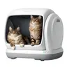 Meowant Extra-Large Automatic Smart Litter Box - 106L Low-Entry Model with Safety Anti-Pinch Sensor, APP Control, Odor-Free Mat, Odor-Free Liner, 10.2kg Weight, 3 Drainage Holes, 6.7L Capacity for Pet Lovers, Summer Use