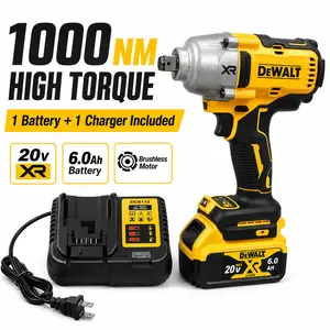 DeWalt DCF900 20V Brushless Cordless Impact Wrench 1/2" Inch High Torque with Hog Ring Anvil for Professional Use