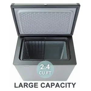 3 Way 2.4 cu.ft Chest/Deep Freezer Caravan 12V/110V/LPG Chest Fridge with Lock