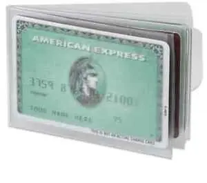 2 Transparent Plastic Insert Replacement ID Photo Card Holder Bifold Wallet