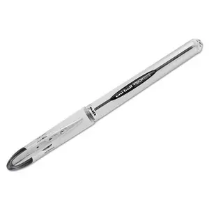 Uni-Ball UBC 0.8 mm Bold Black Ink, White & Black Barrel VISION ELITE Stick Roller Ball Pen