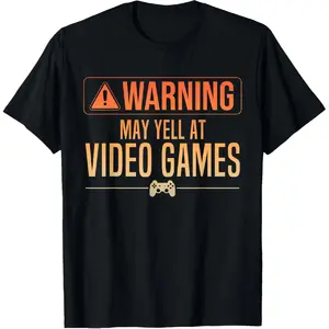 100% Cotton Funny Video Game Art For Men Women Gaming Nerd PC Gamer T-Shirt