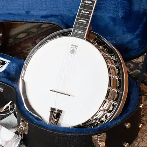 Deering White Lotus 5-String Resonator Banjo w/Spikes Installed #BB44