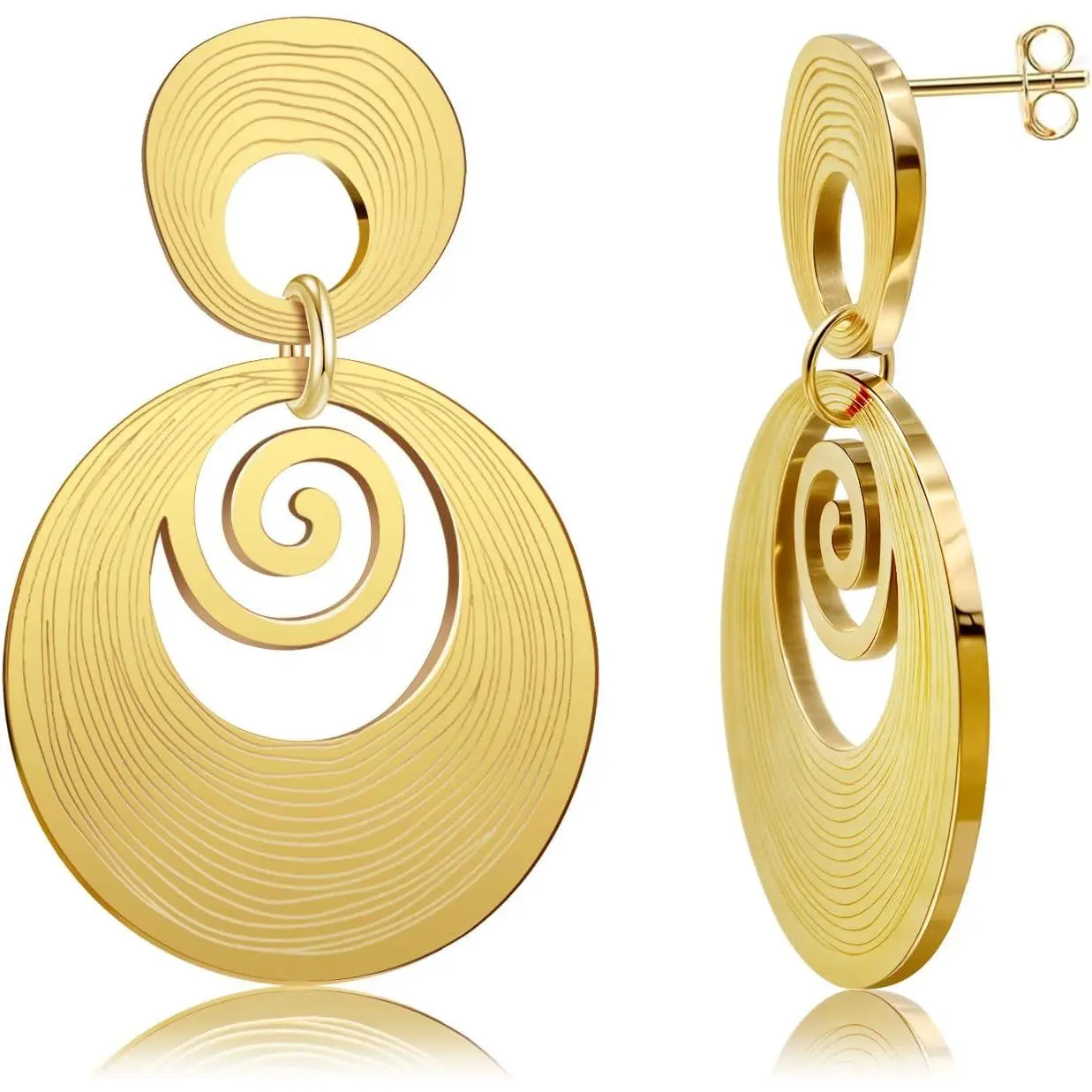 Snail Round Earrings