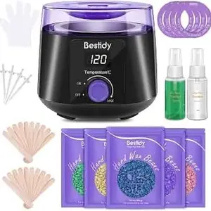 Bestidy Waxing Kit for Women Men Hair Removal with 5 packs