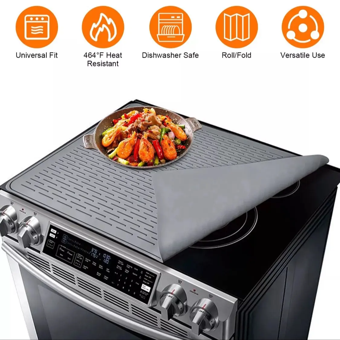 Electric Stove Top Cover with 464℉ Heat Resistance