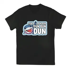 J.e.f.ff Shark Dun Dun Dun Tshirt, Shark Cartoon Tshirt, Cute Shark Hoodie Fashion Cotton, Full Colors, Full Sizes, For Men, For Women