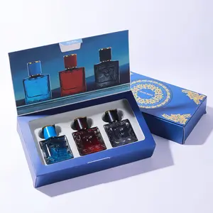 JEAN MISS Men's 3pcs Gift Set Eau De Parfum 90ml Long Lasting Woody Floral Cologne Fragrance Fascination Man,Suitable for Daily Use