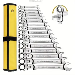 10mm 1PC Reversible Ratchet Wrench ToolAdjustable Torque + Movable Head Design, 10mm  Steel Wrench Helps You Easily Handle Sailboat Maintenance and Household Machinery RepairsXXAllDayGoods7