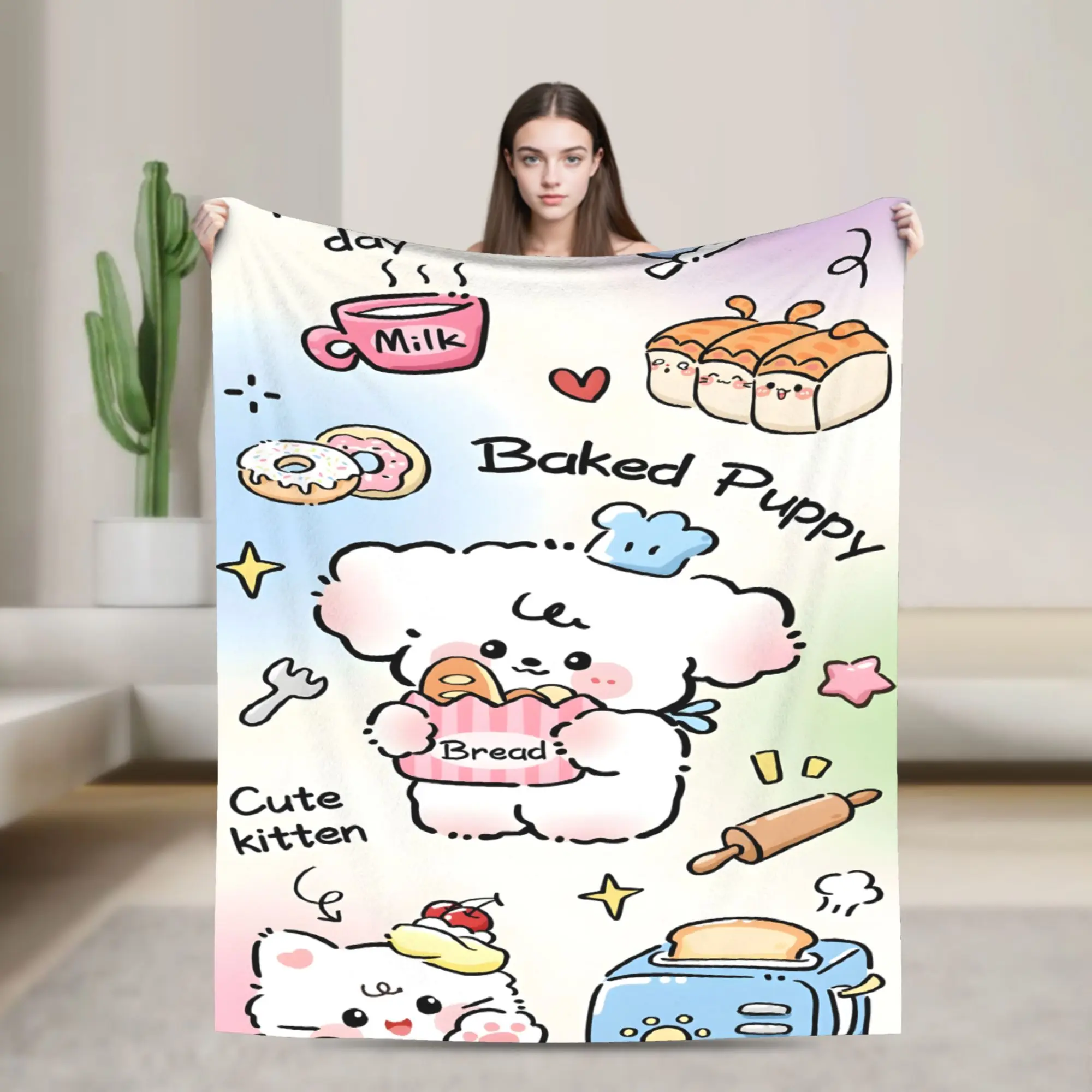 Flannel Blanket (280g) - Flannel Cloth Bedding Blanket, Anti-Pilling, Cozy Nights Comfort & Warmth