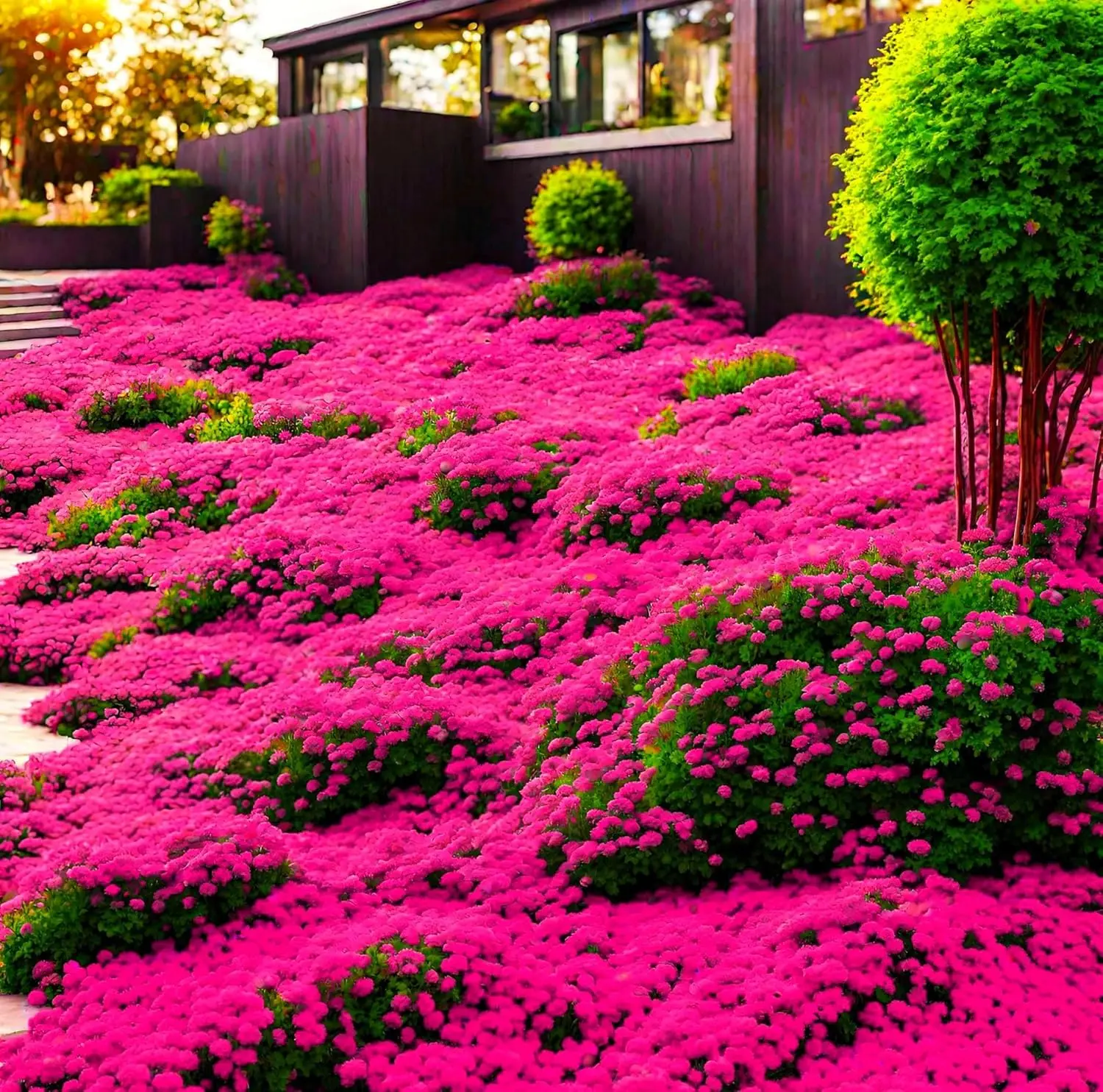 1000 red climbing thyme seeds, a cold resistant perennial plant