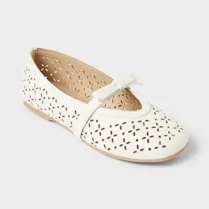 Girls' Margo Laser Cut Ballet - Cat & Jack Girls' Margo Laser Cut Ballet - Cat & Jack