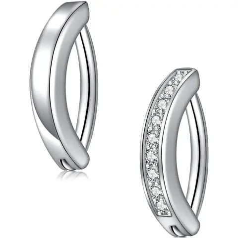 Rhinestone Decorated Stainless Steel Navel Ring, Body Jewelry for Women & Men, Female Classic Fashion Accessories for Daily Wear