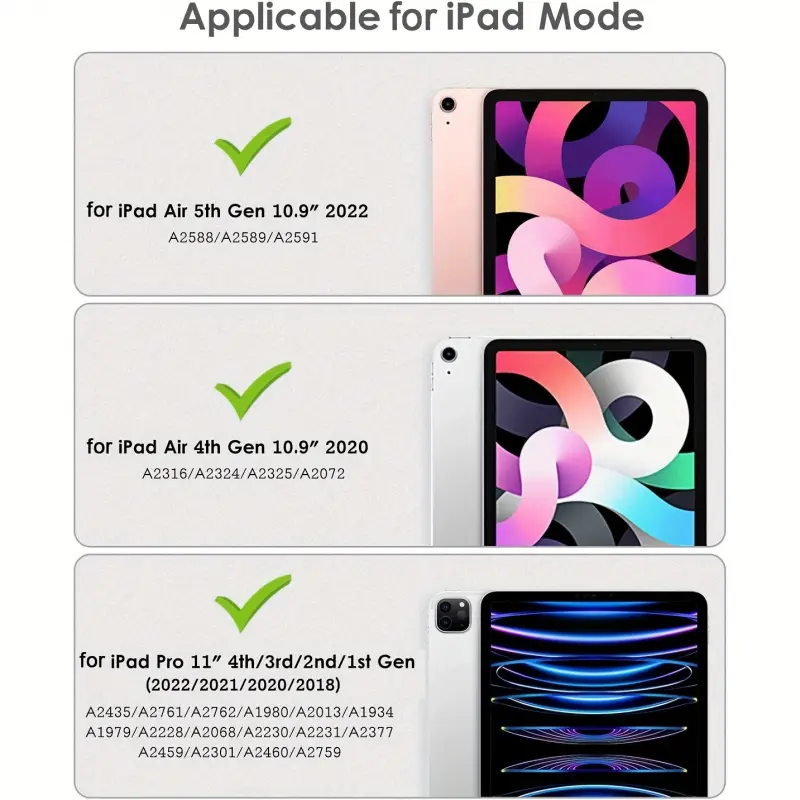 2-piece set suitable for iPad Air 5/4 2022/2020 10.9-inch and iPad Pro 11 inch 2020/2022/2021/2018 screen protectors made of tempered glass and hardened glass, easy to install, bubble free, scratch resistant, smooth surface, high-definition clarity