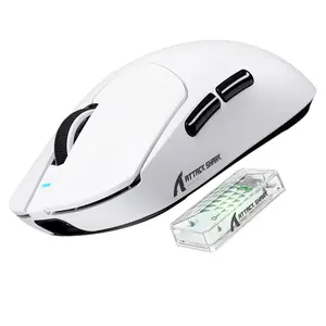 Attack Shark X8 Ultra Wireless Gaming Mouse, 55g Lightweight, 42000 Dpi, Bluetooth-compatible/2.4GHz/wireless, 500mah Battery, Large Hand Friendly