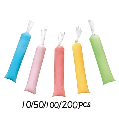 10/50/100/200-Pcs DIY Ice Lolly Bags, Transparent Popsicle Mold Bags, Crushed Ice Bags, Kitchen Freezer Mold, Household Kitchenware, Kitchen Gadgets