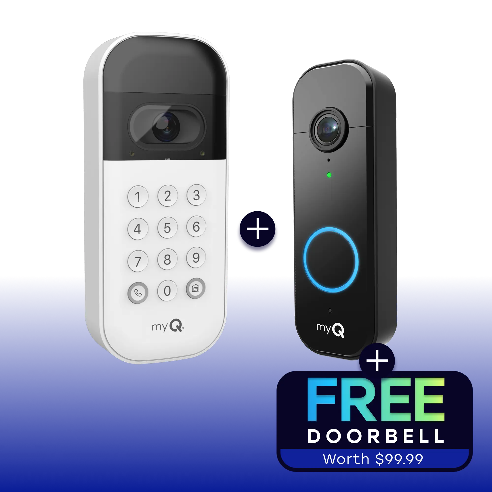 myQ Smart Garage Video Keypad + Get a FREE Video Doorbell (Limited Time)
