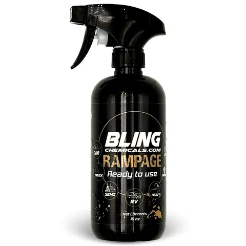 Bling Chemicals Rampage Wash Polish-Safe Cleaner - Safe On Chrome, One Step Wash, Exterior Cleaning Car Detailing Product, Automotive Detailing Product, Car Detailing Supplies