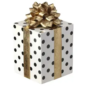 Gift Polka Dotted Box with Bow