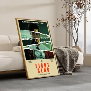 Fight Club Classic Movie Posters, High-Quality  Art, Home Wall Hangings, Holiday Gifts