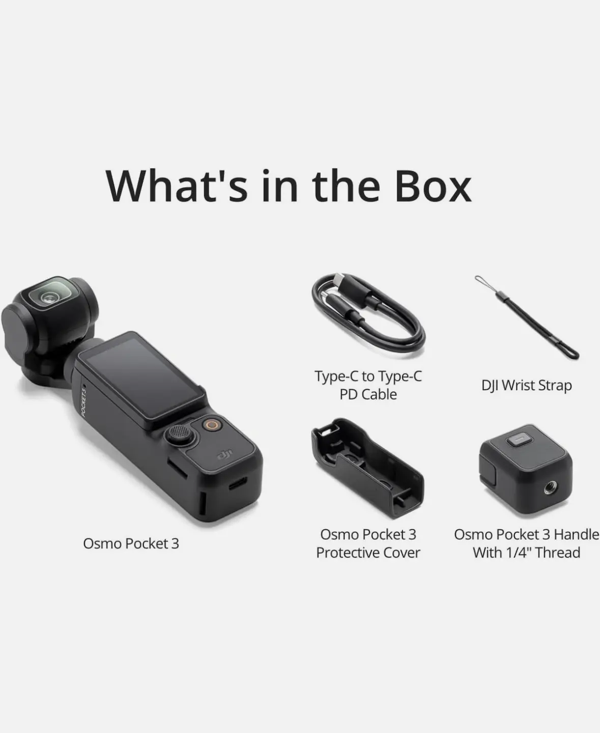 DJI Osmo Pocket 3 4K Gimbal Camera 3-Axis Stabilizer Gimbal Camera