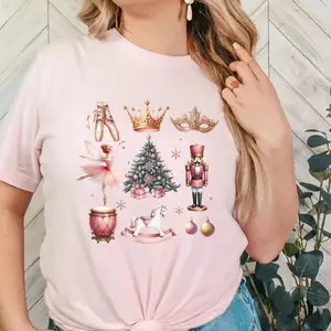 Nutcracker Ballerina Pink  Merry Christmas Tshirt, Sweatshirt & Hoodie