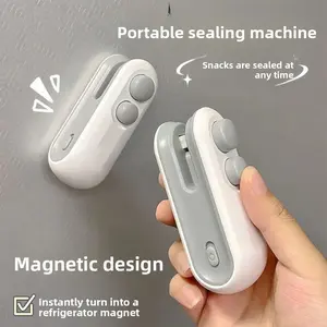 Mini Hand Pressure Vacuum Sealer, Portable Plastic Bag Heat Sealing Machine for Food Storage