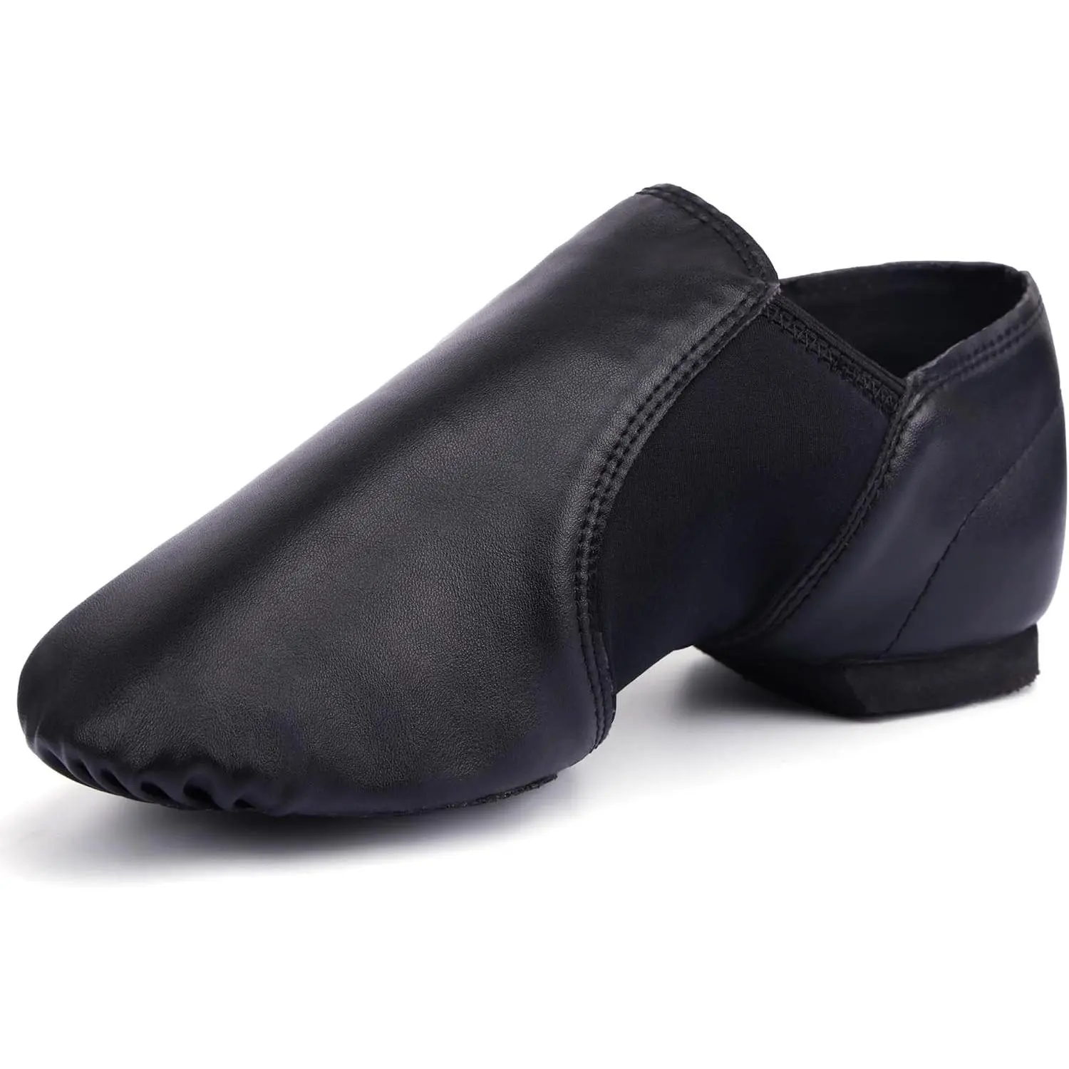 Unisex 006 PU Leather Upper Slip-on Jazz Shoe for Women and Men's Dance Shoes