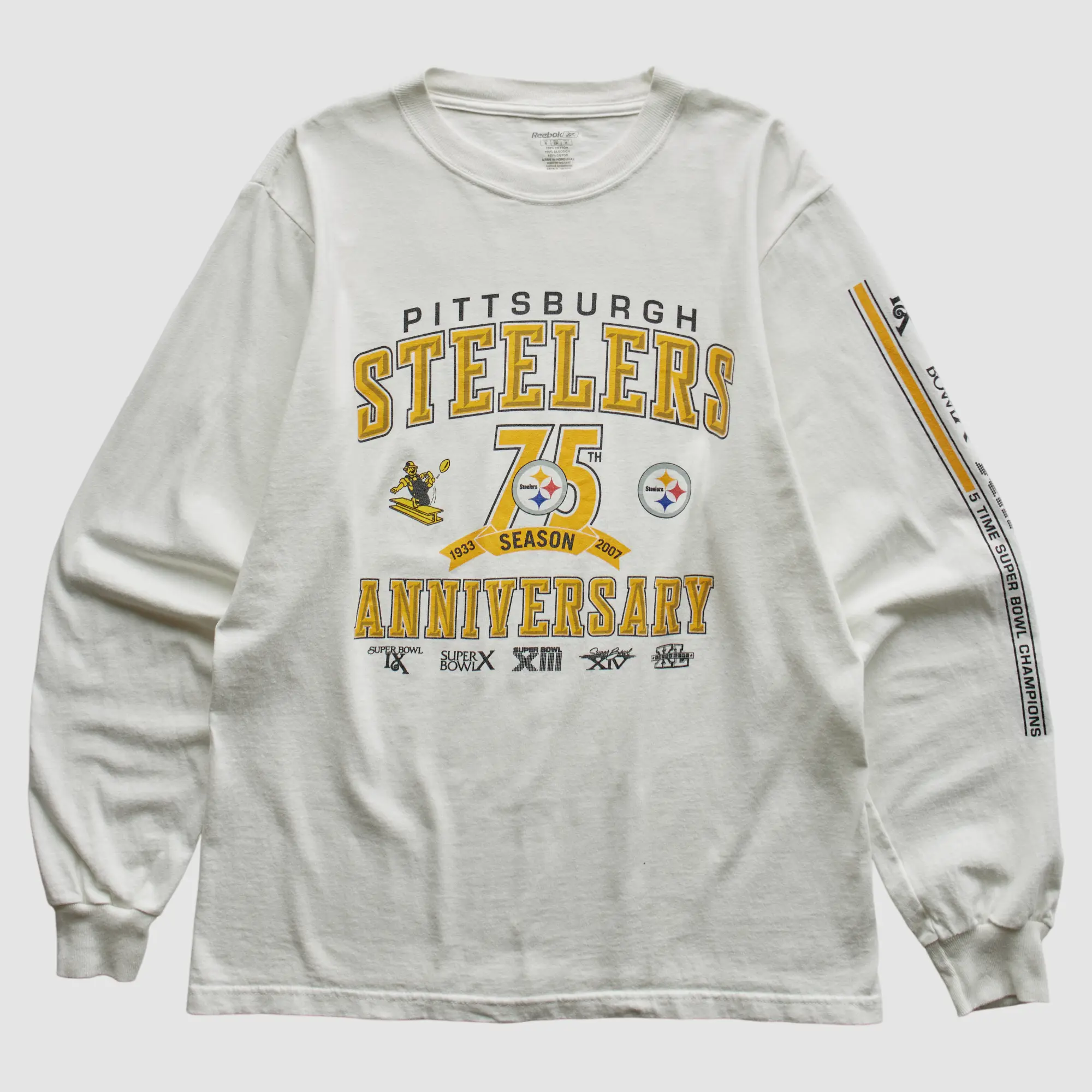 Pittsburgh Steelers Reebok 2007 T-Shirt - White - S