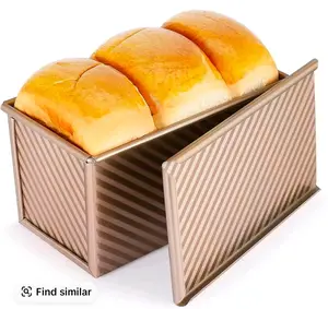 Simply Better Home Pullman Loaf Pan with Lid | Non-Stick Bread Baking Pan (1 lb Dough)