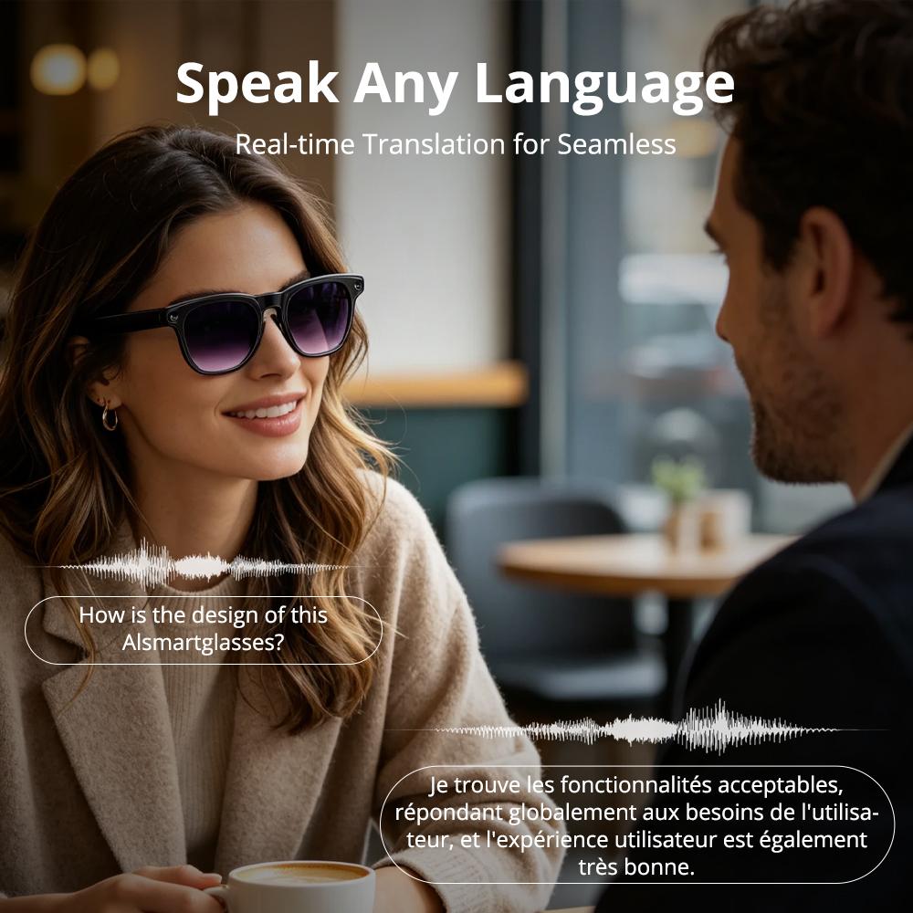 Turbosun A2 AI Smart Glasses,2K Video Recording,AI Glasses with Real-Time Translator, Immersive Open-Ear Sound & Hands-Free Photo Capture – Perfect for Adventurers Turbosun A2 AI Smart Glasses,2K Video Recording,AI Glasses with Real-Time Translator, Immersive Open-Ear Sound & Hands-Free Photo Capture – Perfect for Adventurers
