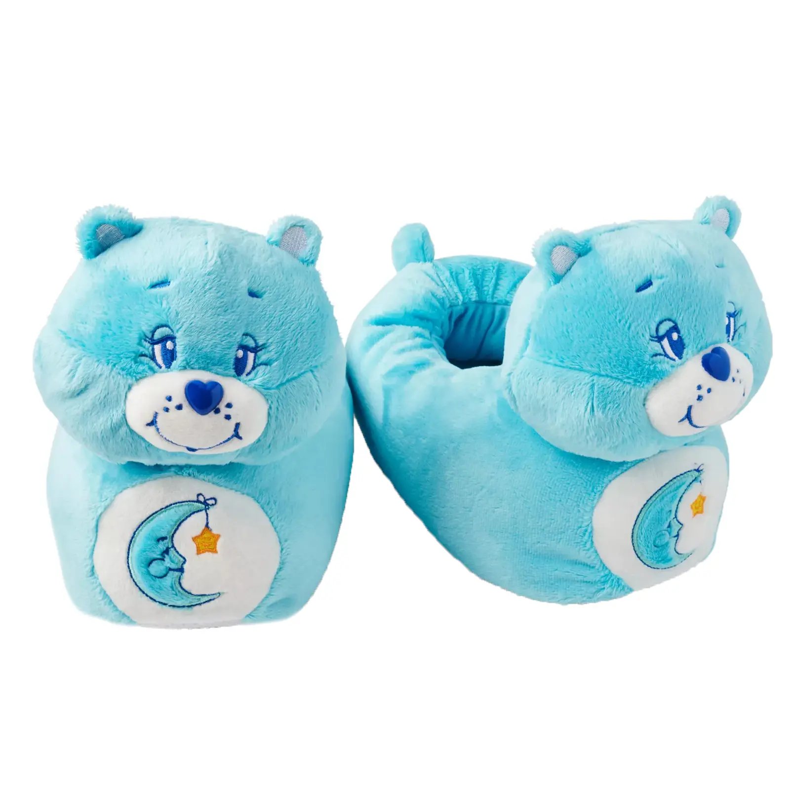 Care Bears Bedtime Bear 3D Character Head Plush Stuffed Animal Slippers