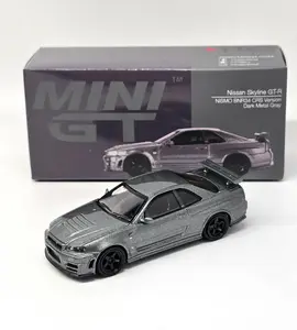 Mini GT 1:64 Nissan Skyline GT-R Dark Metal Gray (NISMO BNR34 CRS Version)