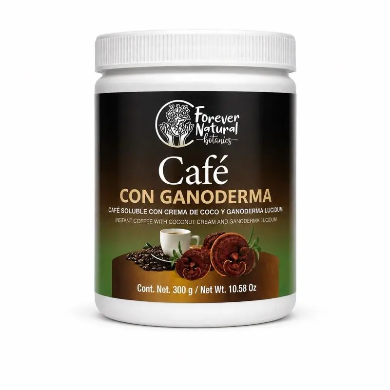 Forever Natural Botanics Café Con Ganoderma Instant Coffee with Coconut Cream and Ganoderma Lucidum 300g