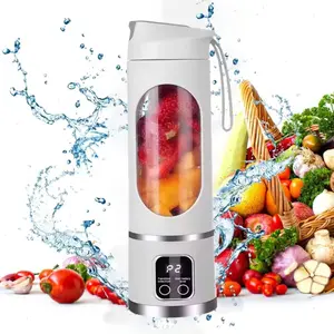 Mini Juicer Blender – 2-in-1 Ice Crusher & Smoothie Maker | Perfect for Liquid Diets, Fresh Juice, Shakes, USB Rechargeable & Easy to Clean | Great for Home, Office, Dorm,Christmas Gifts for Family and Friends