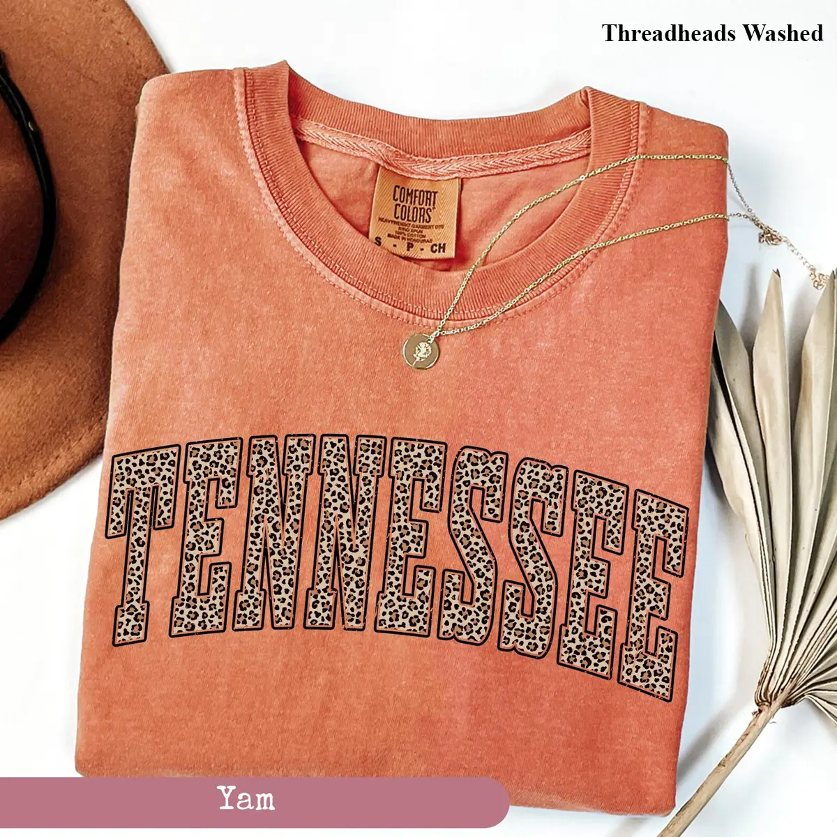Comfort Colors Leopard Tennessee Shirt, Tennessee Shirt, Tennessee Tee Gift, University Student Gift, College Shirt, Tennessee State Top Womenswear Gift for Her