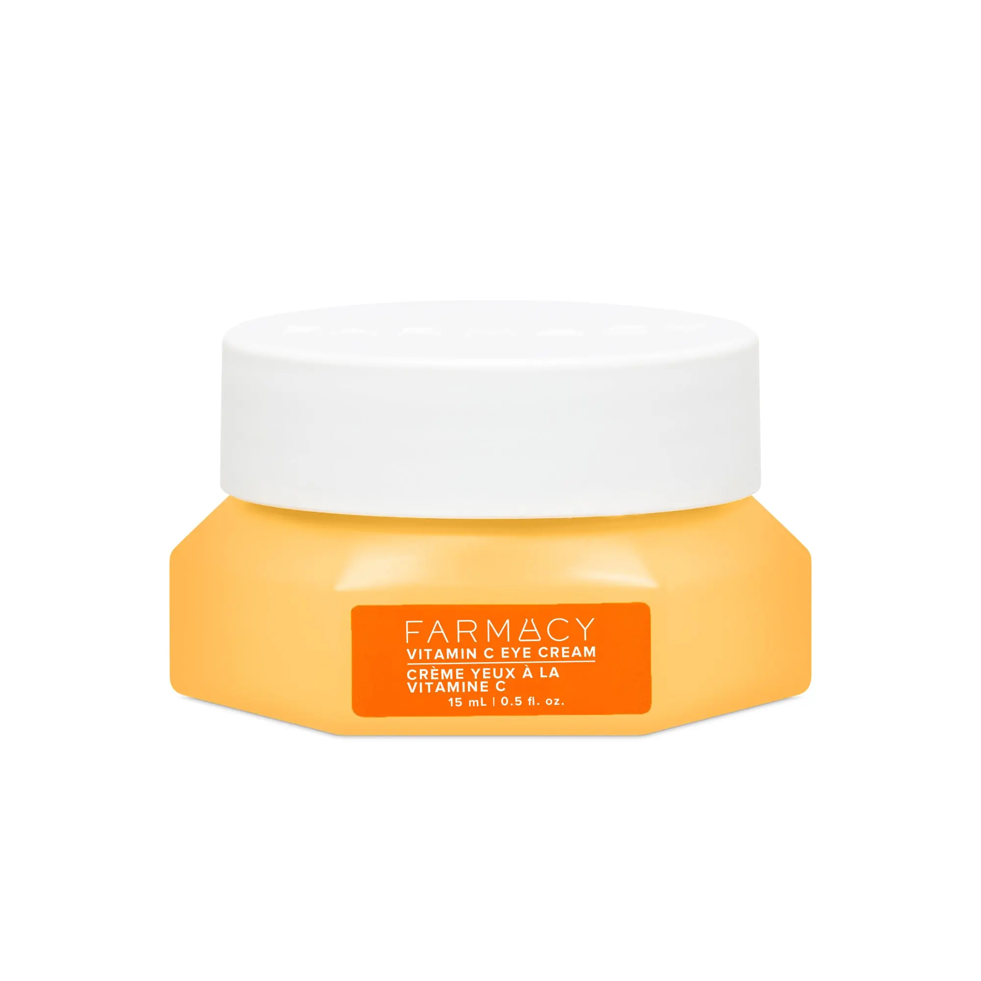 Farmacy Beauty Bright On Vitamin C Eye Cream 15 mL - Clinically Proven Brightening, Hydrating Honey, Hyaluronic Acid, Caffeine - De-Puffer, Replenishing, Hydrating Eye Treatment for Dark Circles, Fine Lines, Silky Radiance