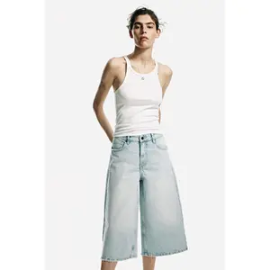 H&M Wide Regular Waist Culotte Jeans