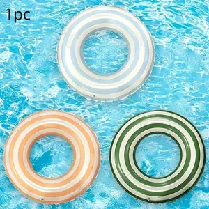 Colorful Inflatable Swim Ring for Kids, Safe Handle Design, Perfect Pool Toy for Beach and Pool Fun, Ideal for Entertainment
