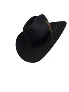 Black - Stetson, 6x Rancher Brim 4" Western Felt Cowboy Hat