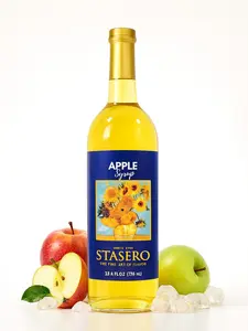 Stasero Apple Syrup 25.4 fl oz Bottle - Concentrate Flavor for Coffee Espresso Teas Italian Sodas Lemonades Shakes Frappes Desserts and More Beverage